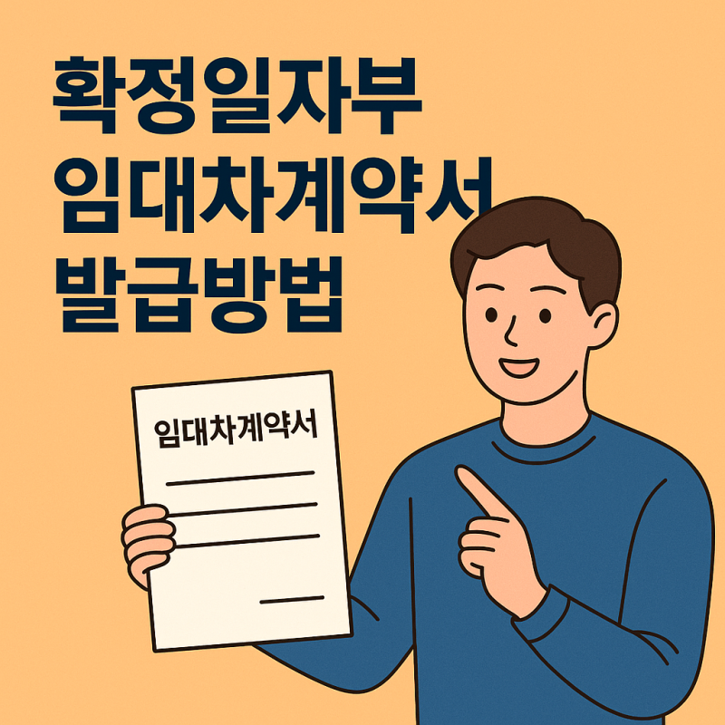 확정일자부 임대차계약서 발급 방법