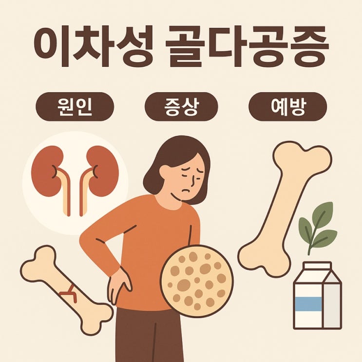  젊은 층도 예외 없다! 이차성 골다공증 원인부터 예방까지 완벽 가이드