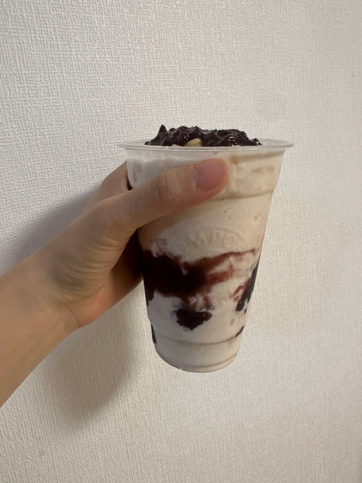  컴포즈 커피 배달 후기 메뉴 추천 ( 인절미 컵빙 민초오레오라페 )