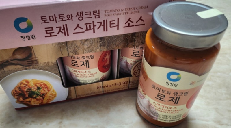 청정원 토마토와 생크림 로제 스파게티 소스