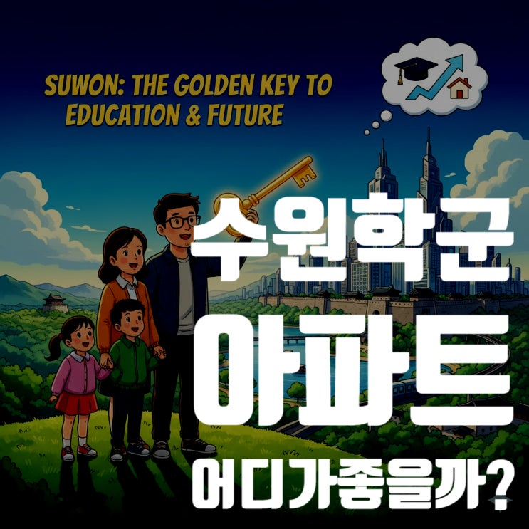  수원 학군 아파트, 어디가 좋을까? 영통 vs 정자 vs 광교 전격 비교 분석 (이 글 하나로 종결)