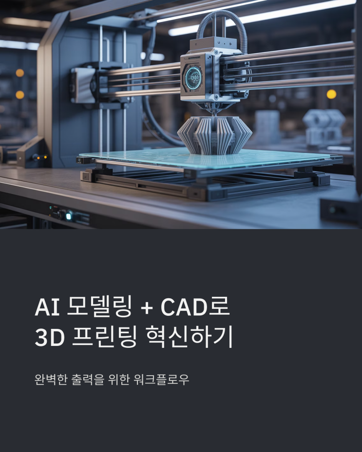  AI 모델링 초안, Fusion 360으로 정밀하게 다듬기: 3D 프린팅 워크플로우 최적화