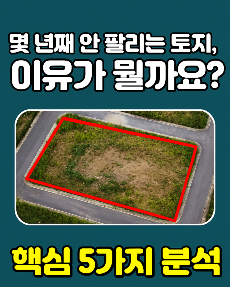 몇 년째 안 팔리는 토지, 이유가 뭘까요?[토지분석]