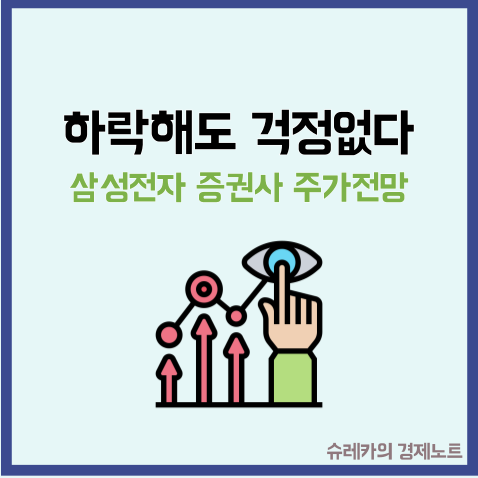  하락해도 걱정 없다는 삼성전자 증권사별 주가 전망