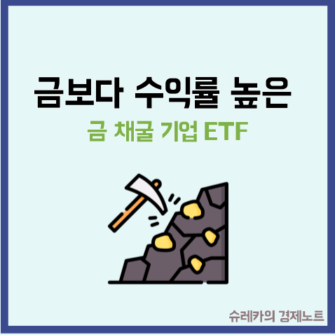  금 현물보다 더 수익률이 좋은 금 채굴기업 ETF