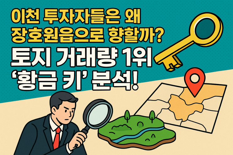  [이천IT부동산] 이천 토지 시장의 핵심, 장호원읍! 왜 압도적 거래량 1위일까? 그 숨겨진 진실을 밝힌다!