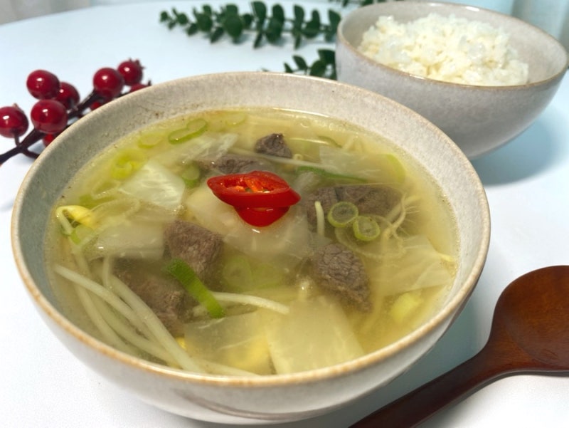 맑은 소고기콩나물무국 끓이기 감기예방에 좋은 아침국추천 아이들이 잘먹는 국
