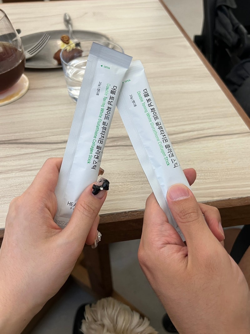 올리브영 글루타치온 젤리 추천 헬시플레이스 더블 토닝 화이트 콜라겐 스틱 효과 후기