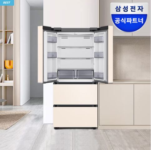  “비교불가: 비스포크 김치냉장고 RQ49DG90X24E 490L — AI 정온 & 메탈쿨링”