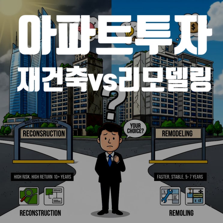  재건축 vs 리모델링, 어떤 아파트가 돈이 될까? (2025년 최신 사업성 분석법 총정리)
