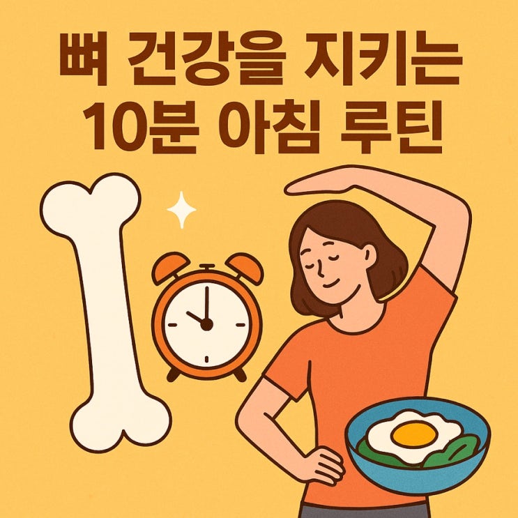  10분 아침 루틴으로 뼈를 지키자  골다공증 예방의 황금 시간!