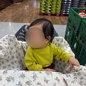 식당아기의자 쇼핑카트 커버 뮤이 안심커버 사용 후기