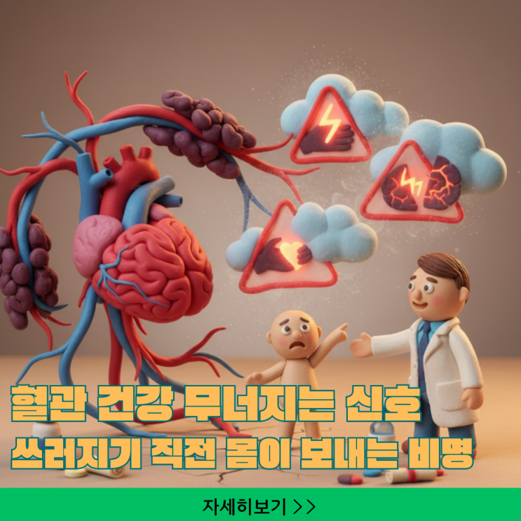  쓰러지기 직전! 뇌졸중/심근경색 '마비/압박감' 긴급 경보 징후 3가지와 골든타임