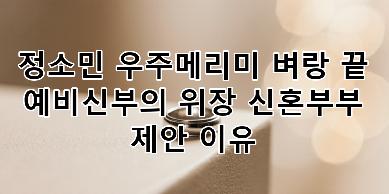 우주메리미 정소민, 최우식에게 위장 결혼 제안한 절박한 이유 (50억 타운하우스, 전세사기, ....