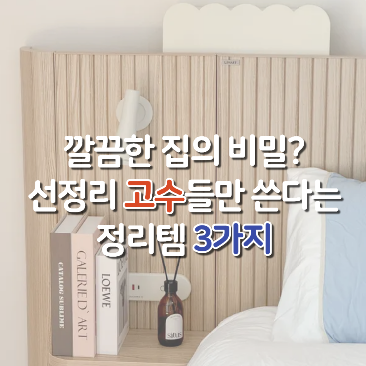  집이 달라지는 선정리템 3가지, 고수들은 이미 쓰고 있다