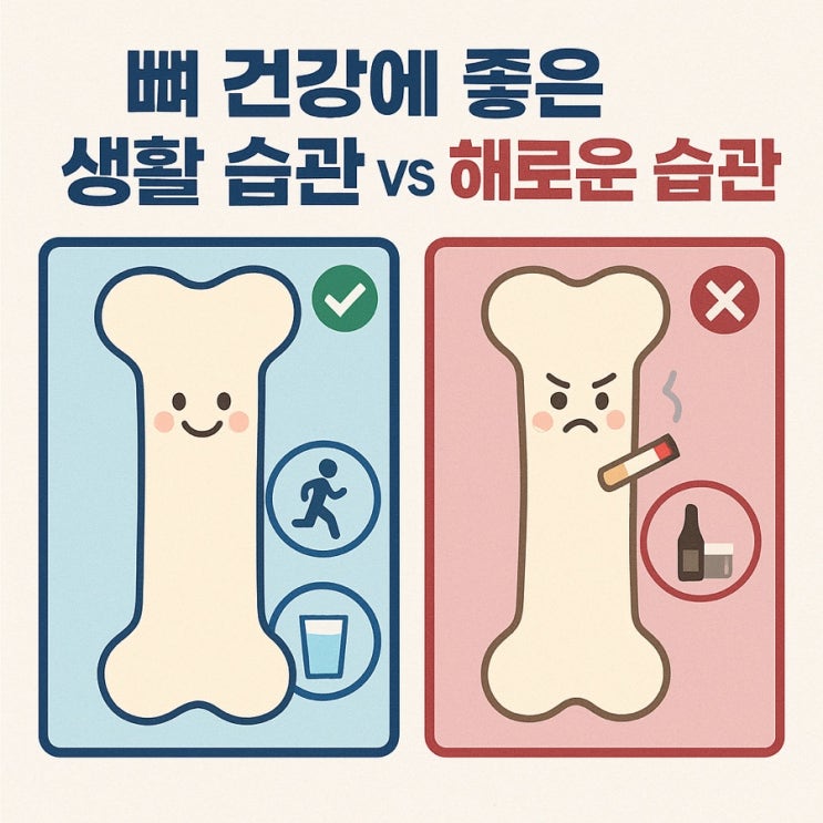  뼈를 살리는 습관 vs 망치는 습관  골다공증 예방을 위한 건강 루틴 완벽 정리