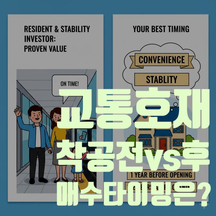  교통 호재, 집은 언제 사야 할까? 착공 전 vs 개통 후, 2025년 최신판 완벽 분석