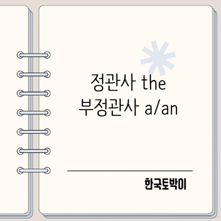  영어 관사 뜻과 정관사 the vs 부정관사 a/an 차이 비교