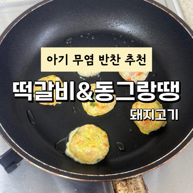 아기 무염 고기반찬 추천 '돼지고기 떡갈비 동그랑땡' 만들기 레시피 보관