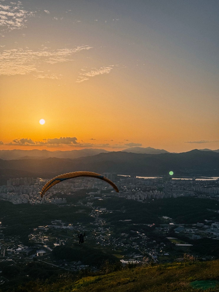  춘천 일몰과 노을 명소, 대룡산 패러글라이딩제2활공장(주차장, 가는법, 이륙장)