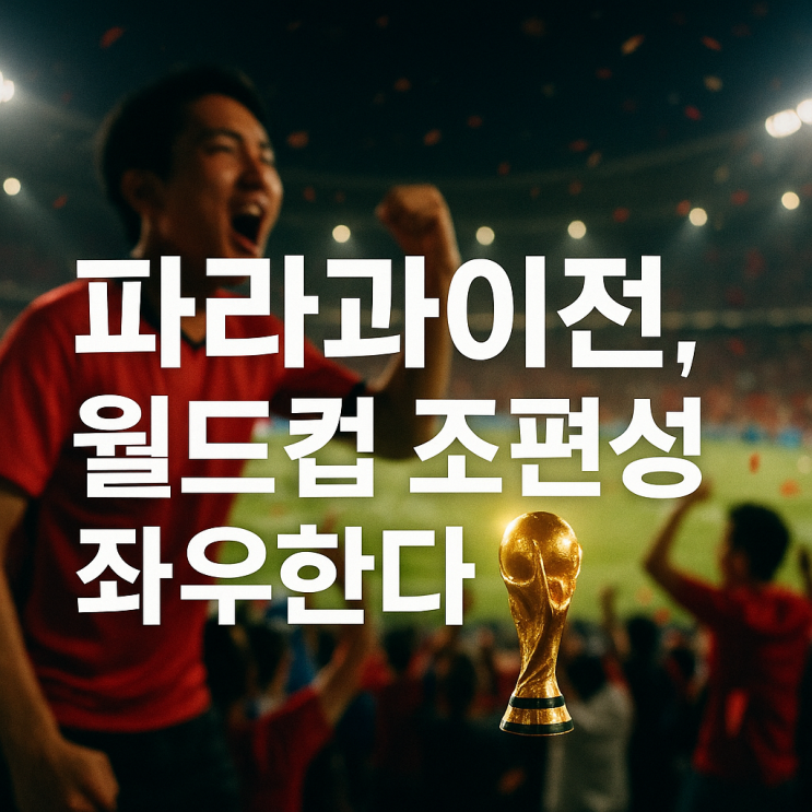 <b>파라과이전</b>이 월드컵 조편성 좌우한다. 한국 축구의 운명