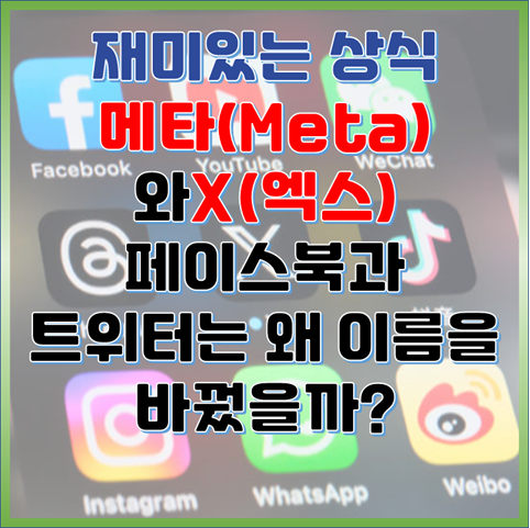페이스북은 메타로, 트위터는 X로, 이름 속에 숨겨진 빅테크 기업들의 미래 전략 분석