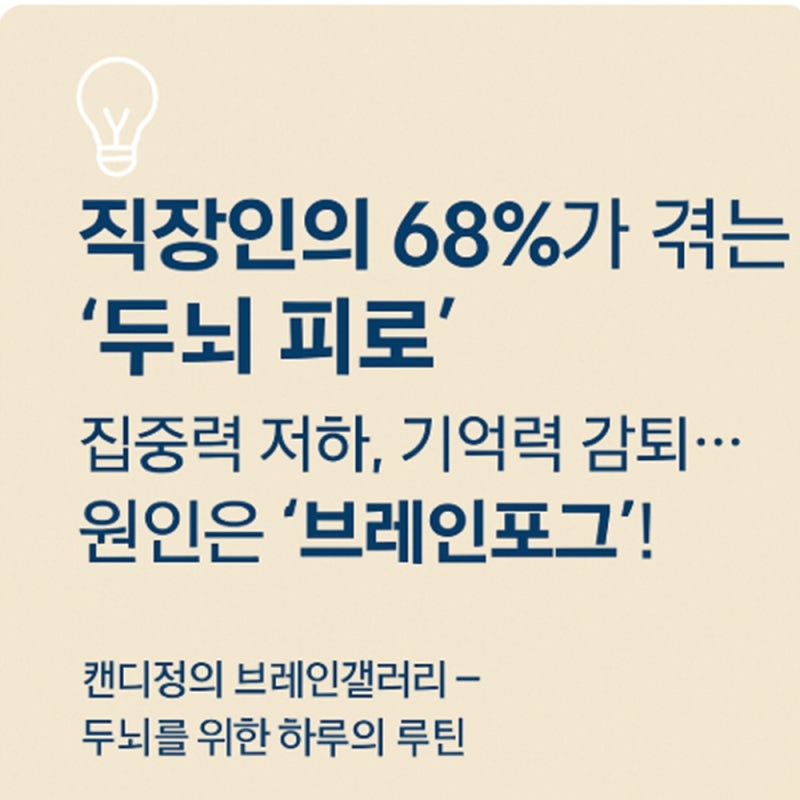 브레인포그 원인, 직장인의 두뇌 피로와 레시틴의 도움
