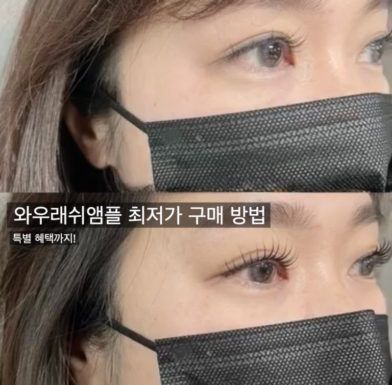 품절대란 와우래쉬앰플 정품 최저가 구매방법(+속눈썹 진짜 잘 자람 후기)