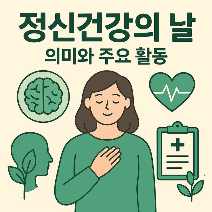  정신건강의 날 의미와 주요 활동 ㅡ 마음을 돌보는 전 세계의 따뜻한 움직임