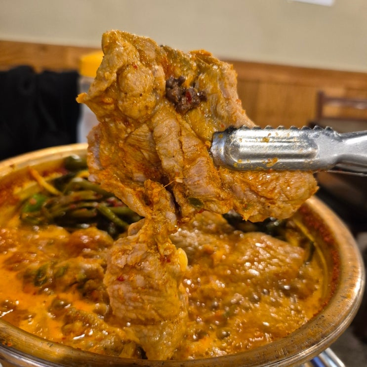  가성비 최고인 동탄 매운 돼지갈비 맛집 양푼리 반송점