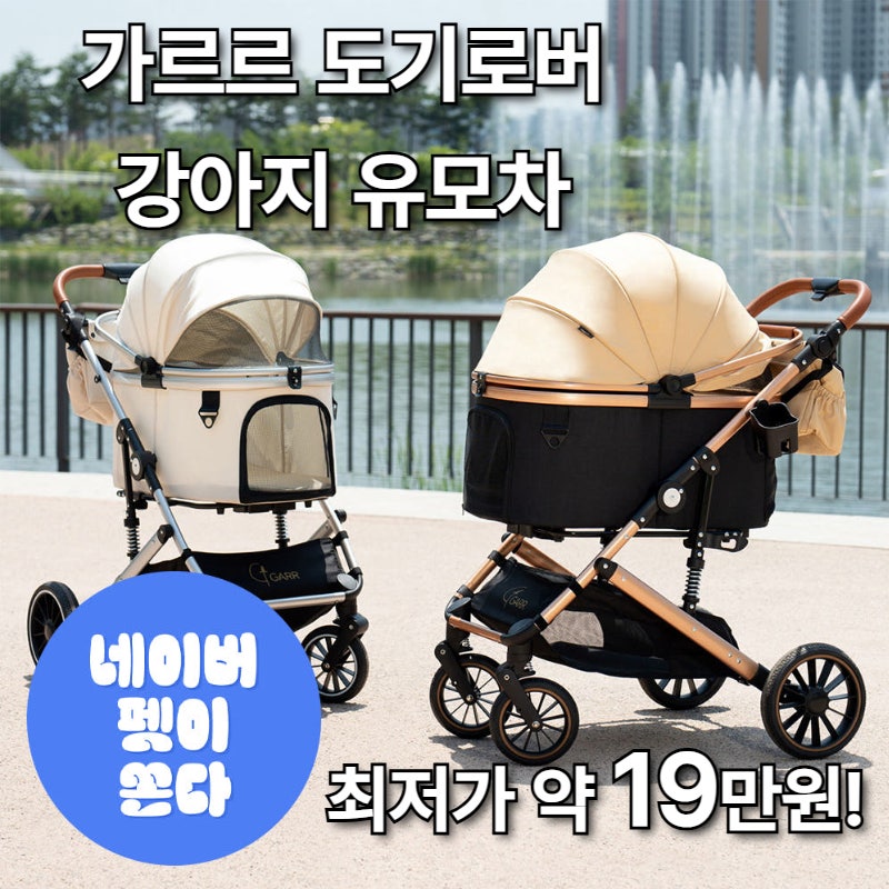 대형견 유모차 찾는다면? 내 돈 내산으로 확인한 가르르 유모차 리얼 후기