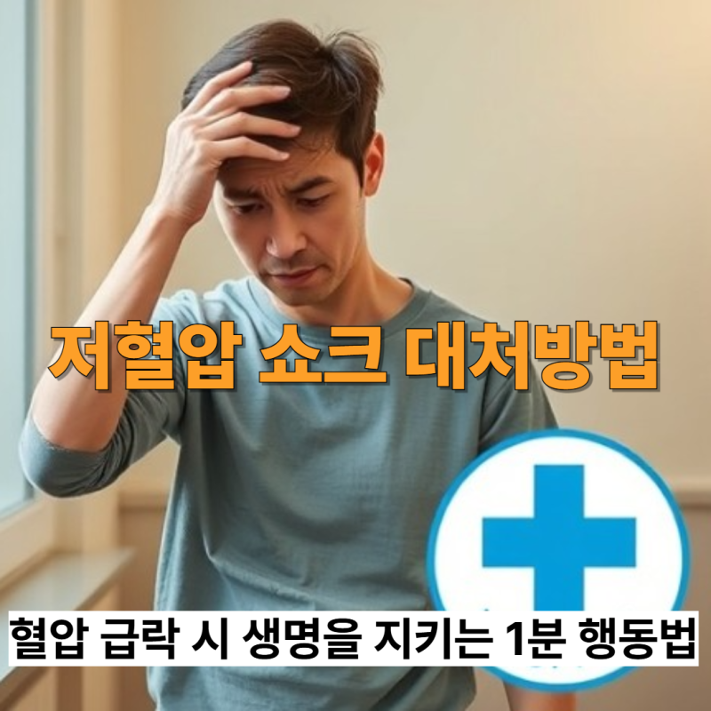저혈압 쇼크 대처 방법｜초기 증상부터 응급처치까지 한눈에 정리