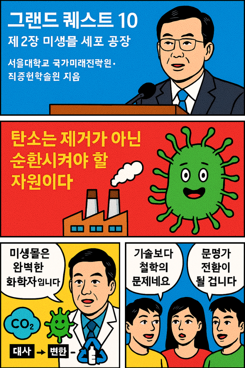 『그랜드 퀘스트 10 ― 제2장 미생물 세포 공장』 서울대학교 국가미래전략원 · 최종현학술....