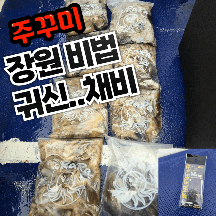  귀신채비 주꾸미 낚시 장원 비법