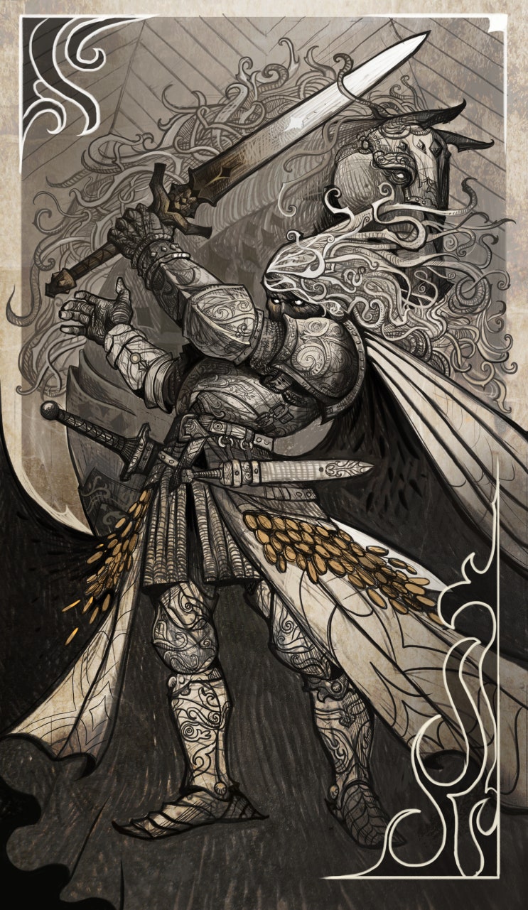  [타로카드 해석] 타로카드 소드 12번(Knight of Sword)을 알아보자