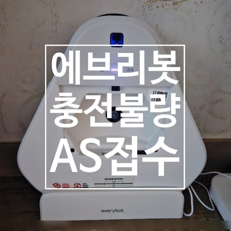에브리봇 물걸레청소기 배터리 충전불량 셀프점검 및 AS접수후기
