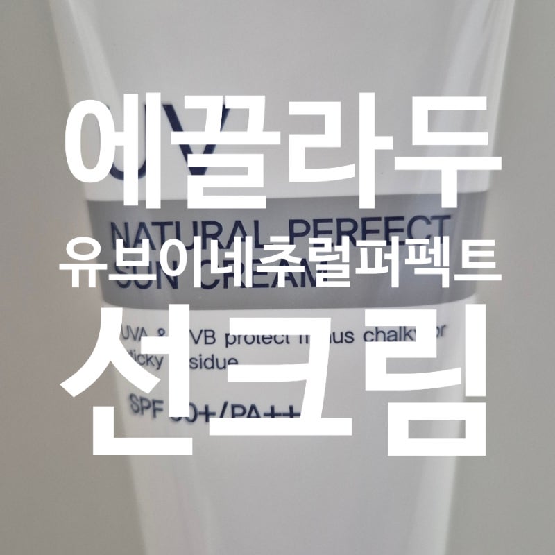 피부를 위한 필수템 선크림 추천_ 에끌라두 선크림