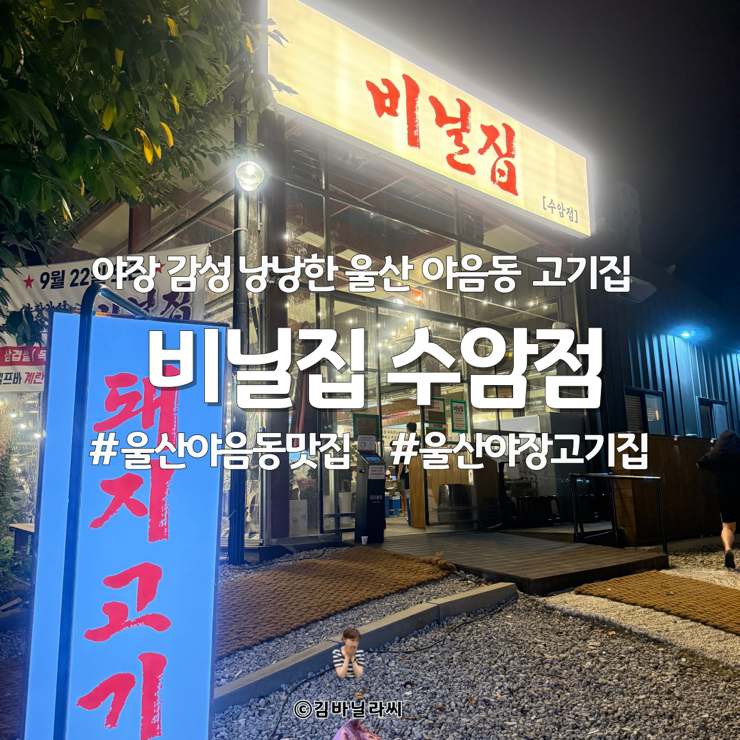  울산 남구 야음동 맛집 비닐집 수암시장 신상 야장 고기집
