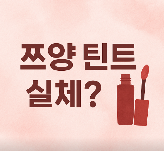 쯔양 틴트 색상 실체? 토니모리 쿨톤 틴트 정리