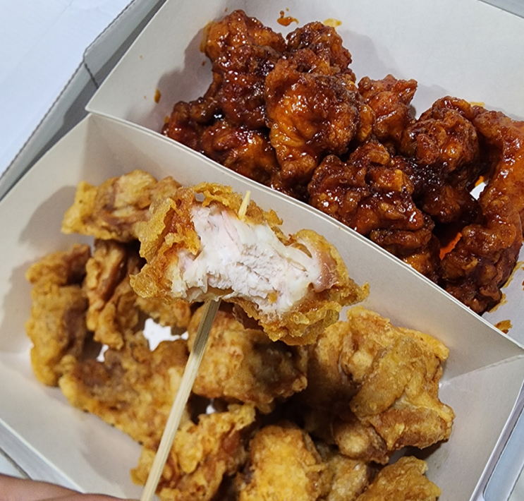  양평 38 닭강정: 국내산 닭다리살 순살 닭강정! 양평 시장 맛집 닭드라이브 후기