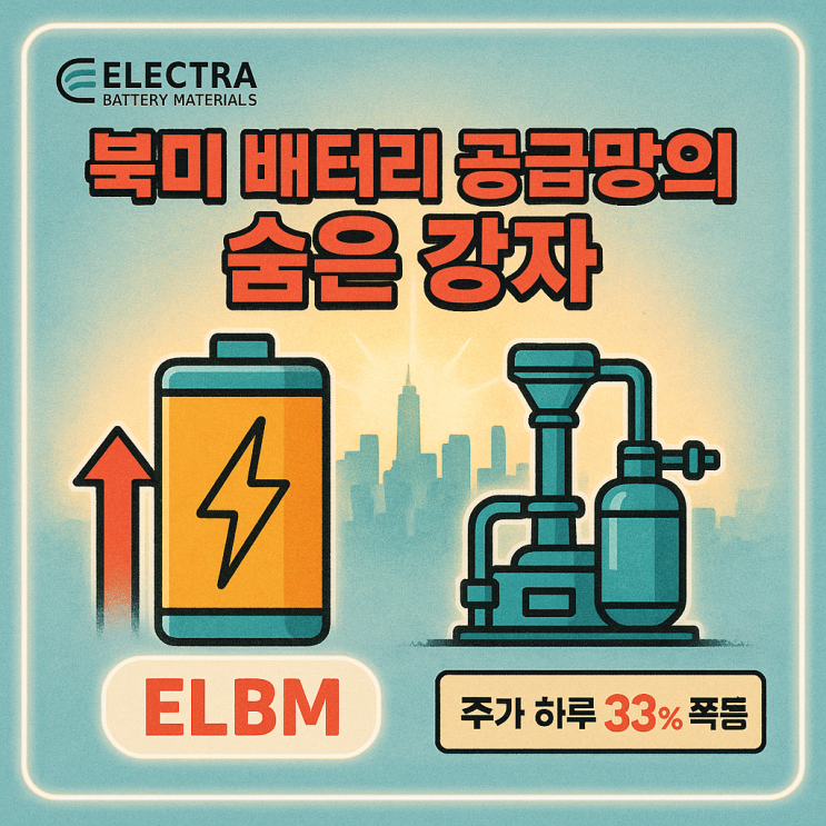  일렉트라 배터리 머티리얼즈 주가 (ELBM 주식) 북미 유일 코발트 정제 기업