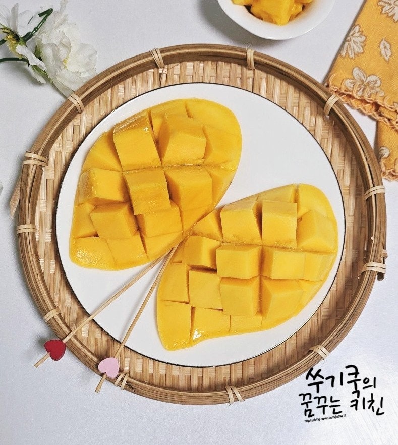 망고 자르는 법 망고 깎는 법 후숙 보관법