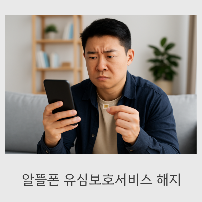 유심 갈아끼웠는데 데이터 안 터진다면? 알뜰폰 유심보호서비스 해지부터 확인!