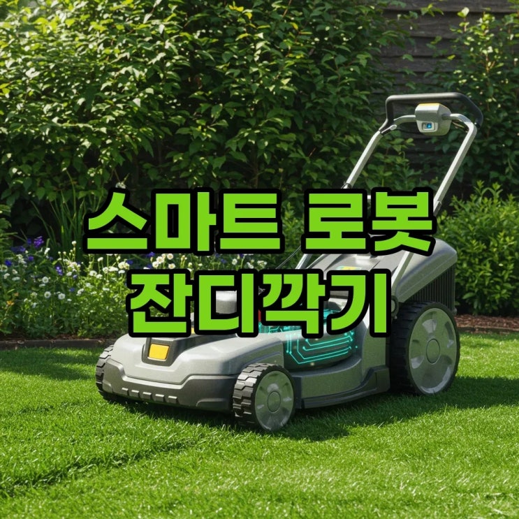  로봇 잔디깍기 추천! 스마트한 잔디 관리의 시작