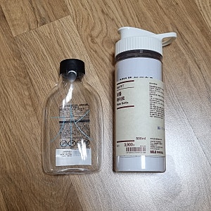 물통 추천 무인양품 마이워터보틀/재생 PET 워터보틀 화이트 비교