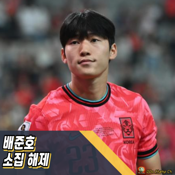 올림픽 축구 국가대표 : 배준호 소집 해제, 선수단은 흔들리지 않을....