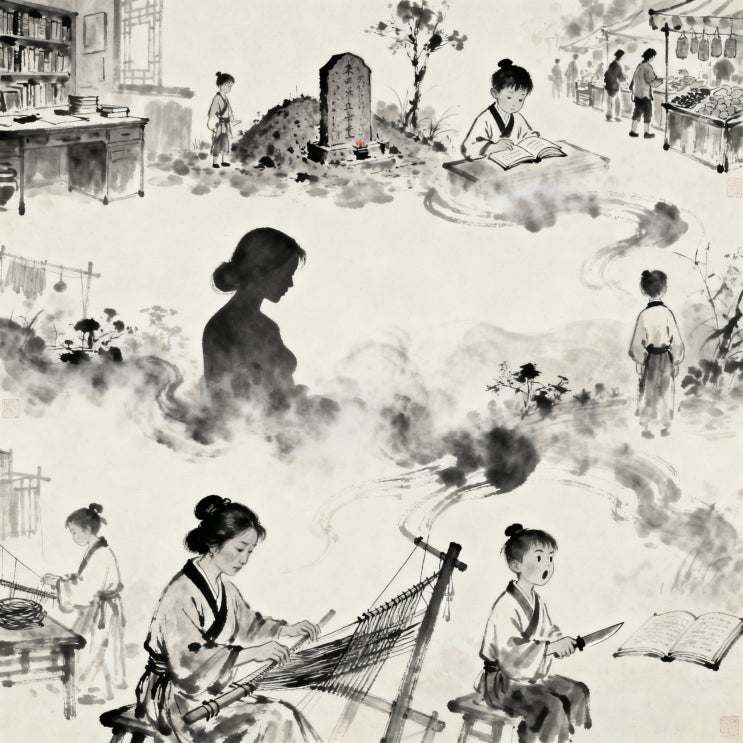  그림 삼자경 완벽 해설, 삼자경 3장 맹모삼천지교와 단기지교
