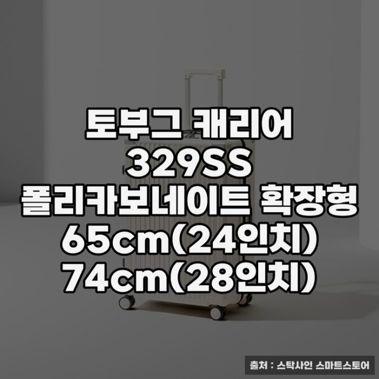  캐리어가 너무 작잖아? 토부그 캐리어로 여행 준비 간편하게!