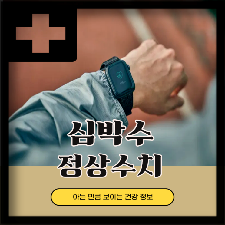  심박수 정상수치 최대 평균 안정시 심박수는?
