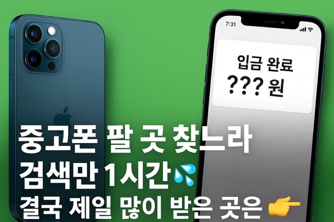 아이폰17프로 기변 후 중고폰판매 | 노란마켓 vs 에코폰 비교, 실제 받은 금액은?